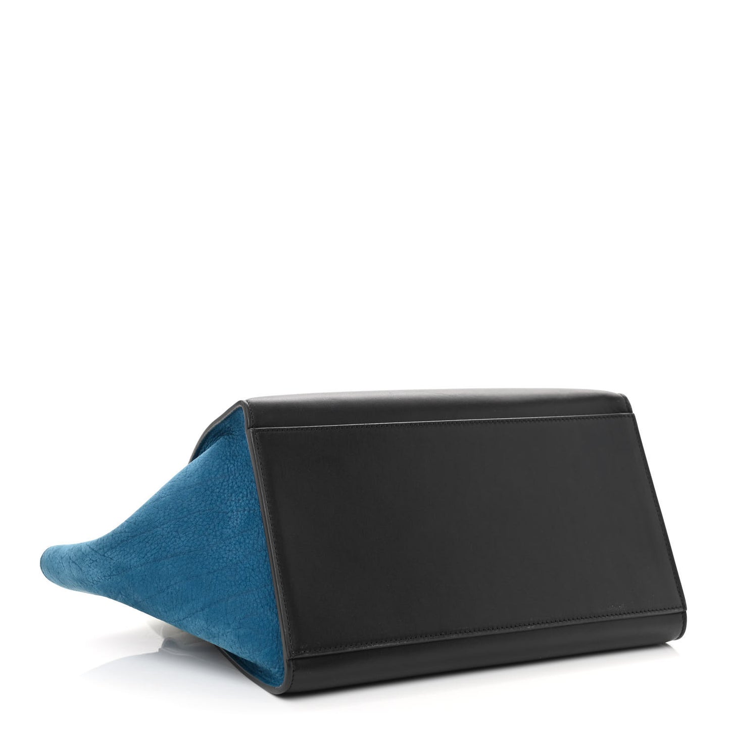 Bullhide Calfskin Nubuck Medium Tri-Color Trapeze Blue Beige