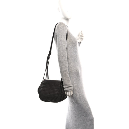 Bottega Veneta Nappa Intrecciato Messenger Bag Ebano 2 of 11