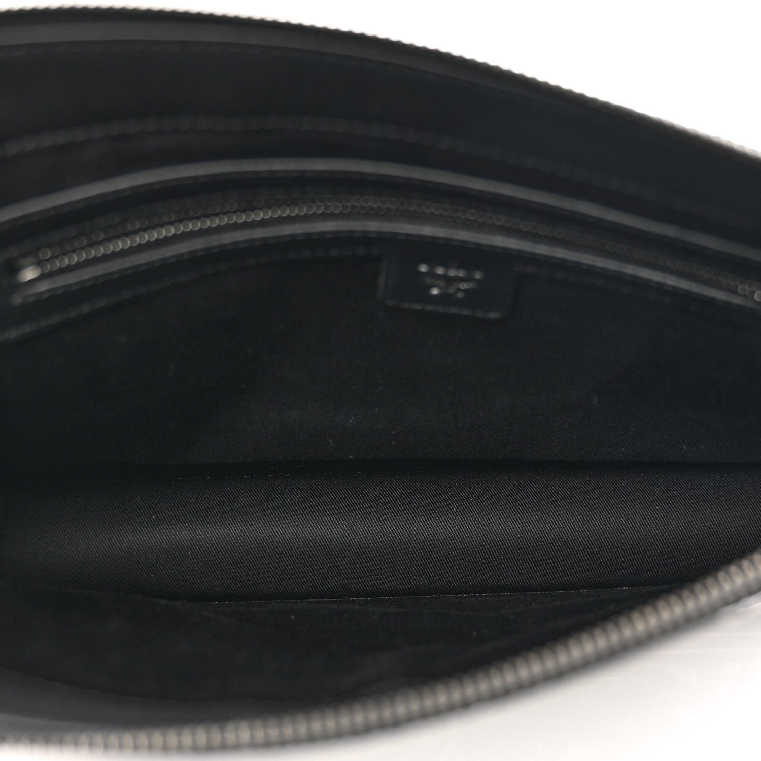 MCM Visetos Bandana Wristlet Zip Pouch Black White 5 of 6