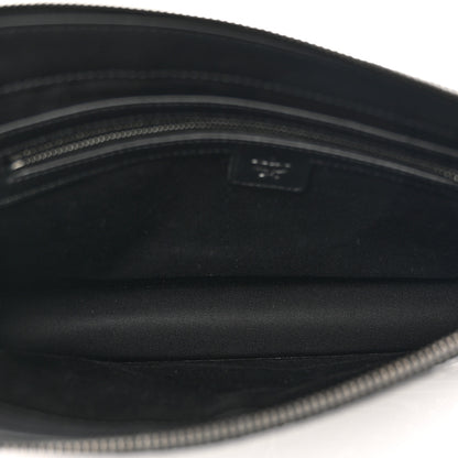 MCM Visetos Bandana Wristlet Zip Pouch Black White 5 of 6