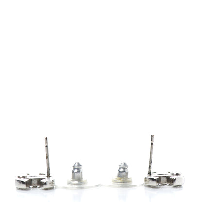 Chanel Crystal CC Earrings Silver 3 of 5