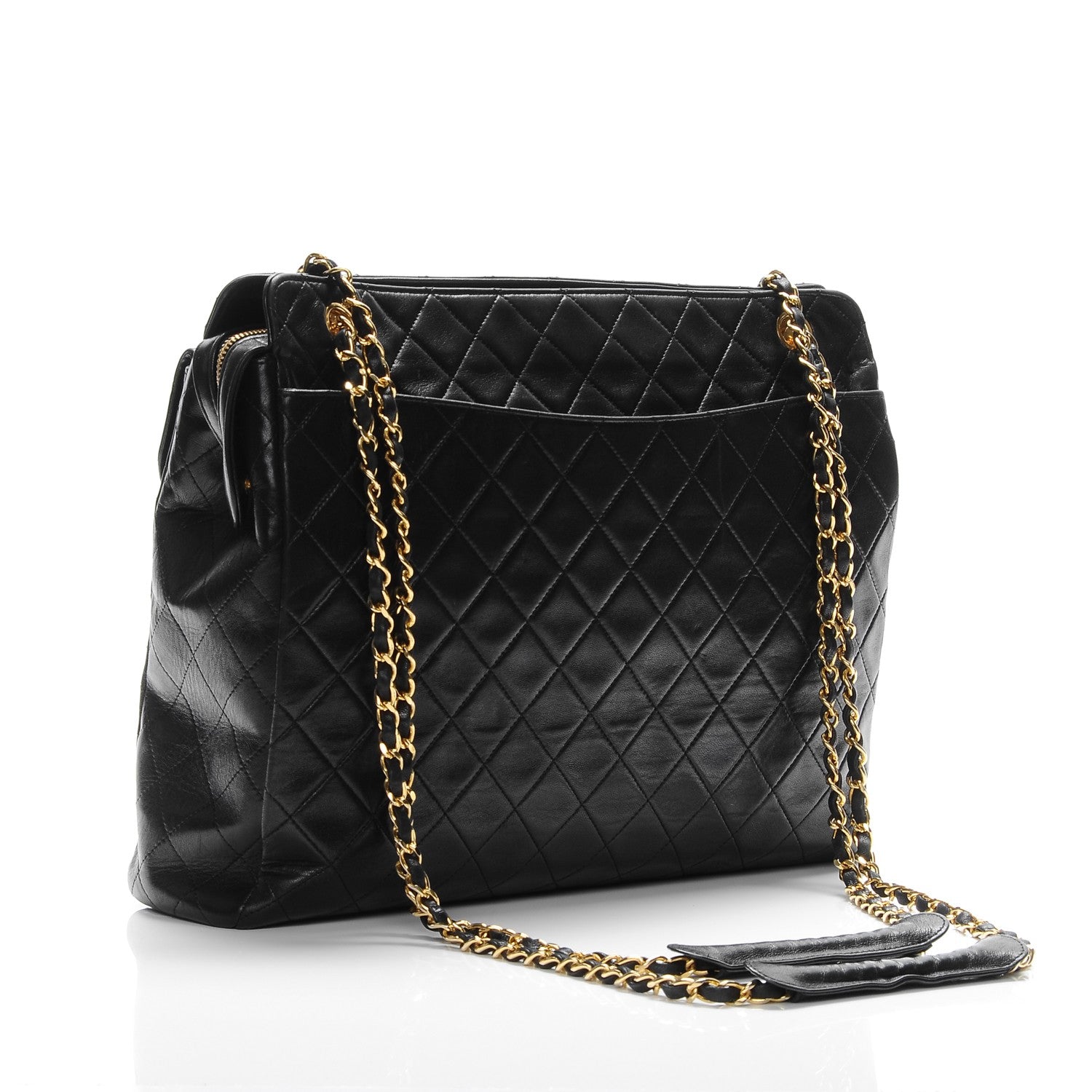 Chanel Lambskin Quilted Shoulder Bag Black 3 of 9
