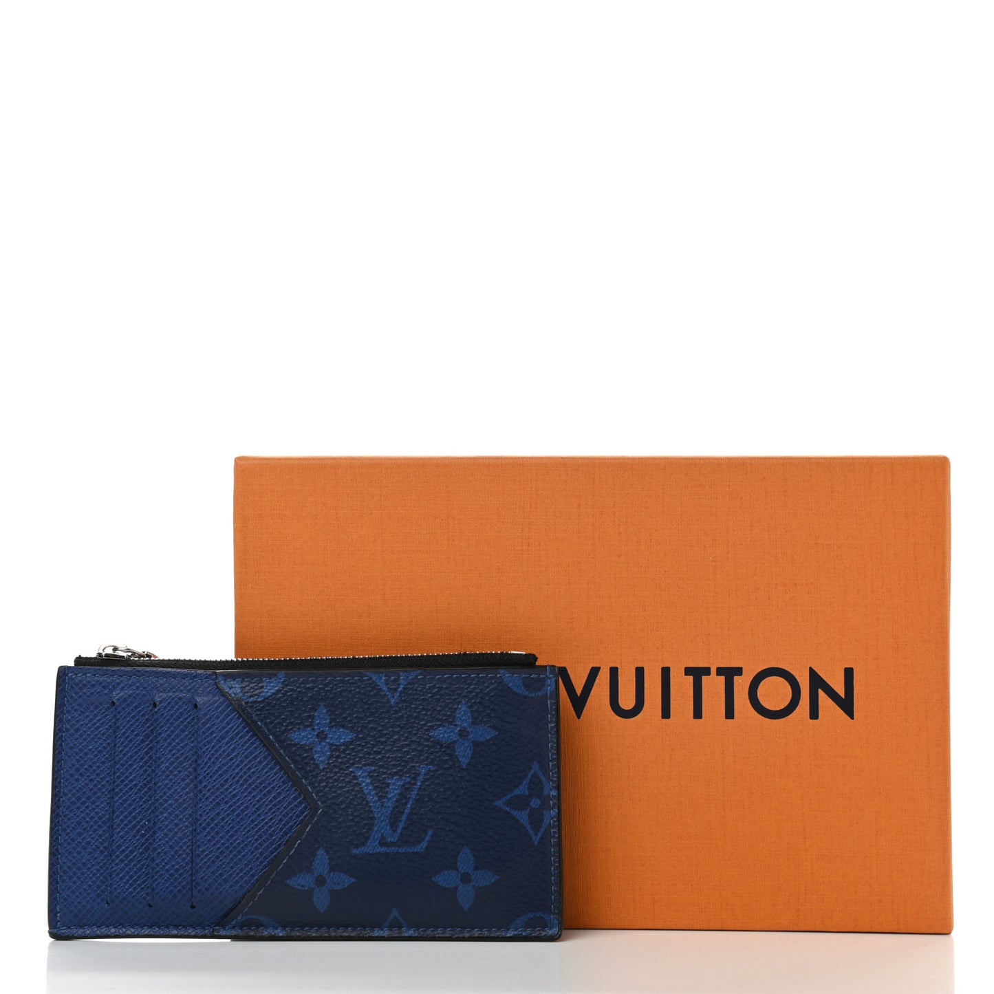 Monogram Taiga Coin Card Holder Cobalt
