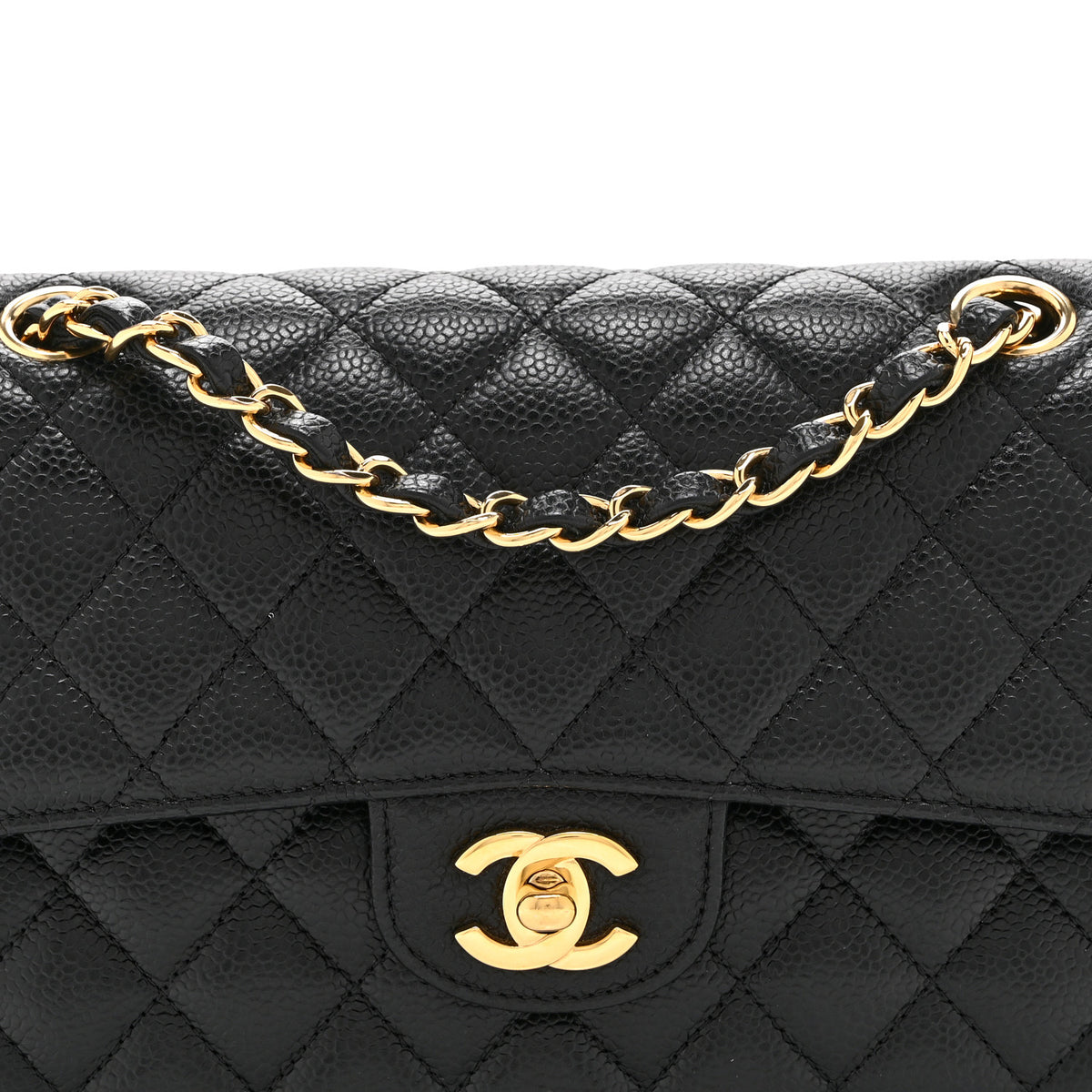Chanel Caviar Quilted Small Double Flap Black 8 of 10