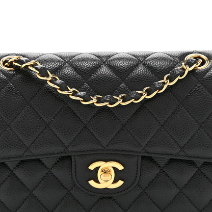 Chanel Caviar Quilted Small Double Flap Black 8 of 10