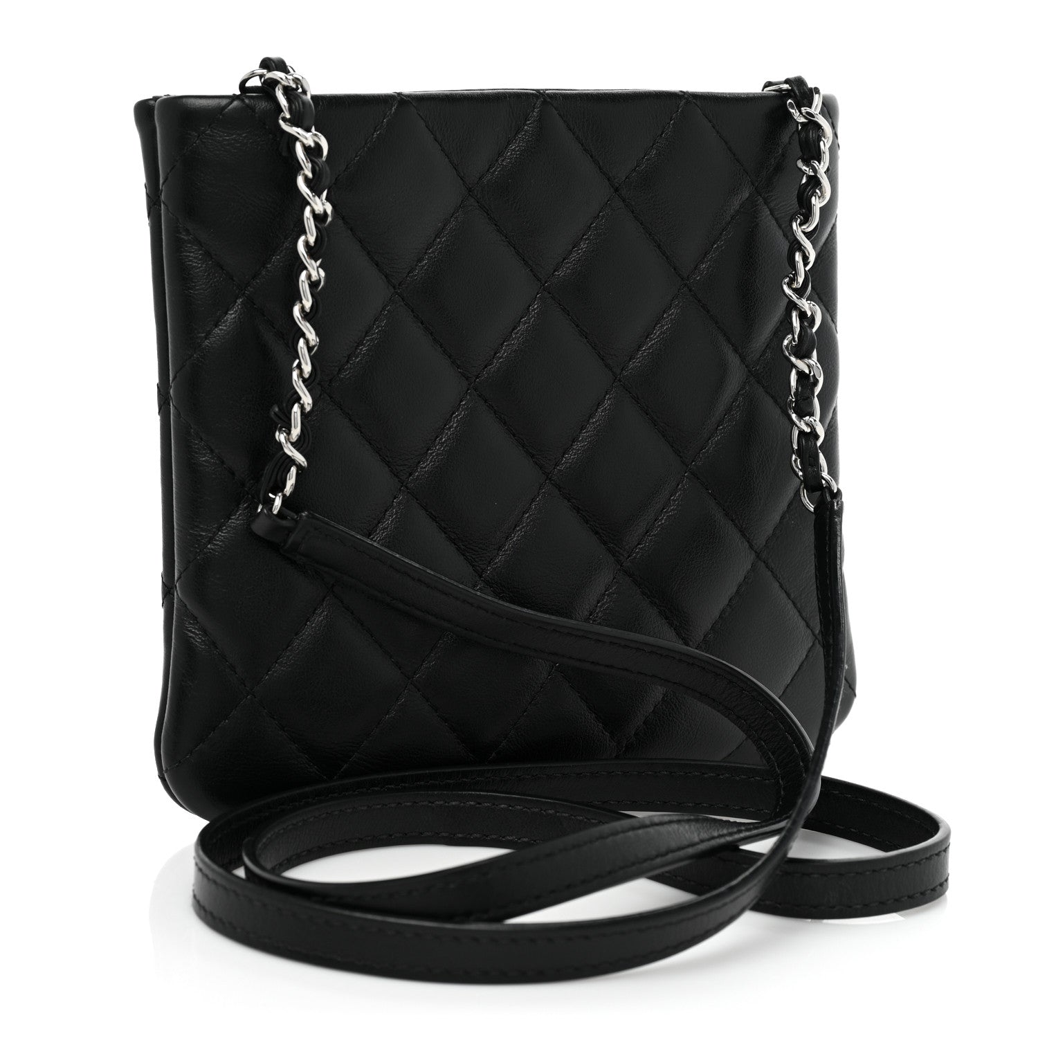 Chanel Lambskin Quilted Crossbody Black 2 of 9