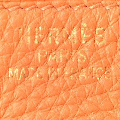 Hermes Taurillon Clemence Birkin 40 Orange 6 of 10