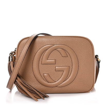 Gucci Pebbled Calfskin Small Soho Disco Bag Camelia 1 of 9