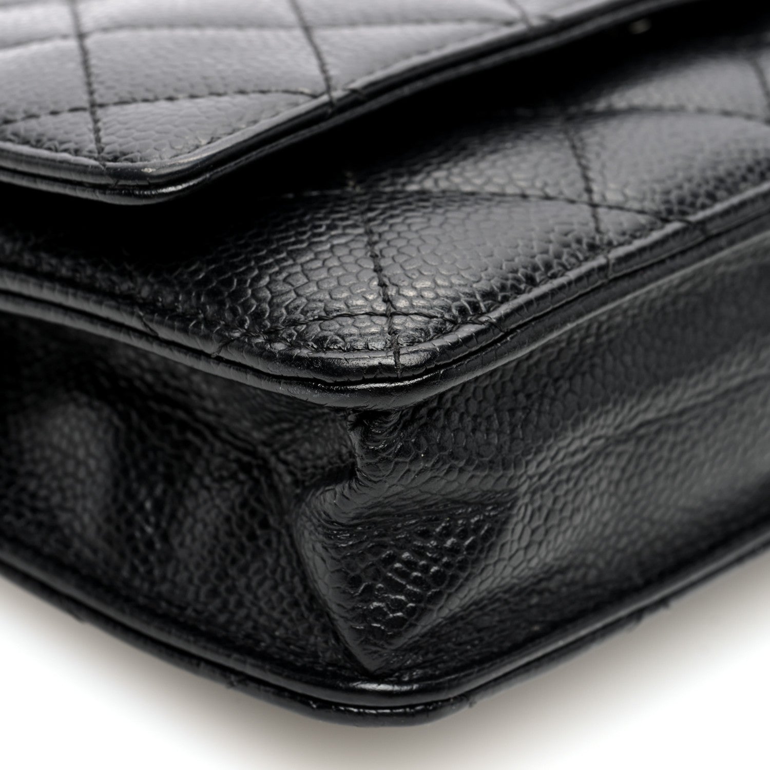 Chanel Caviar Quilted Wallet On Chain WOC Black 9 of 10