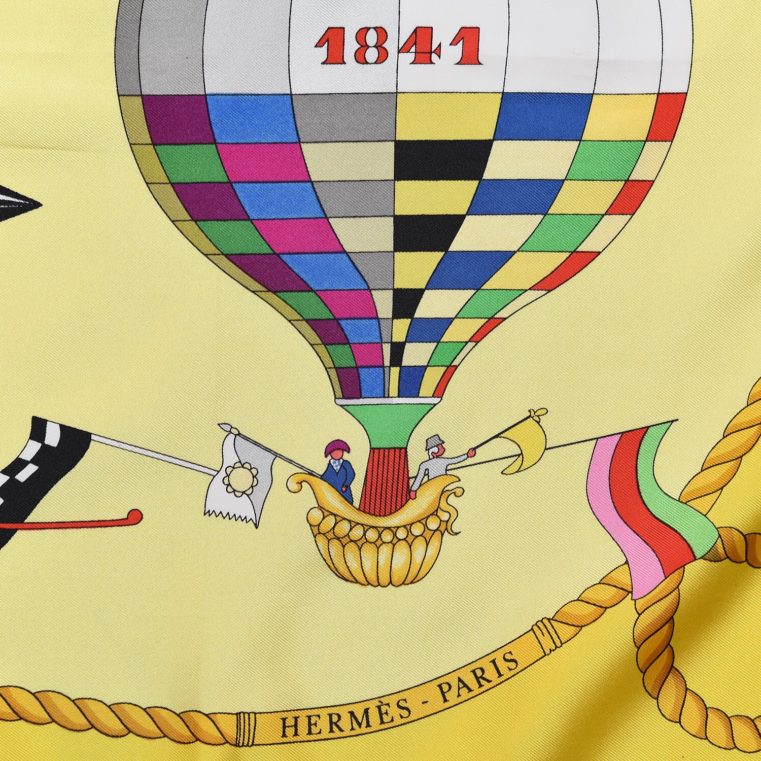 Hermes Silk Les Folies Du Ciel Scarf 90 3 of 6