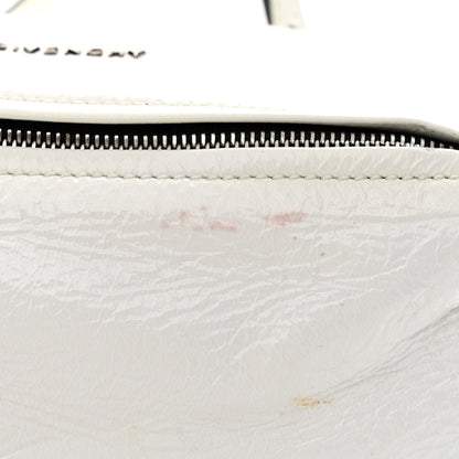 Givenchy Crinkled Patent Deerskin Mini Pandora White 12 of 19