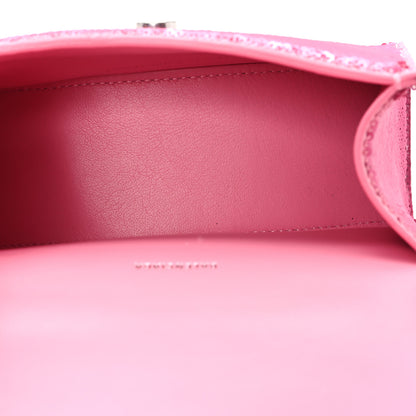 Balenciaga Sequin Hourglass Top Handle Bag XS Pink 5 of 10