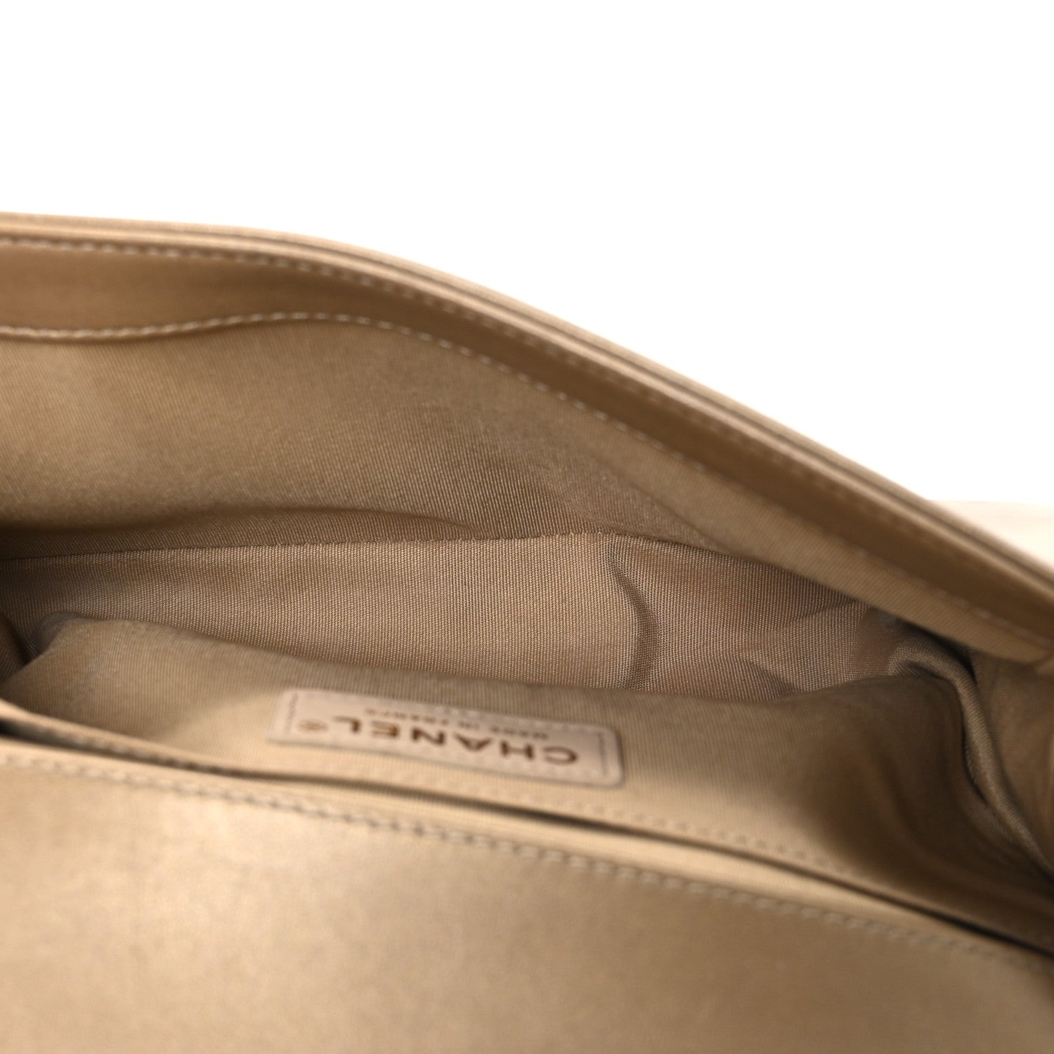 Chanel Metallic Lambskin Medium Scaled Boy Flap Gold 5 of 10
