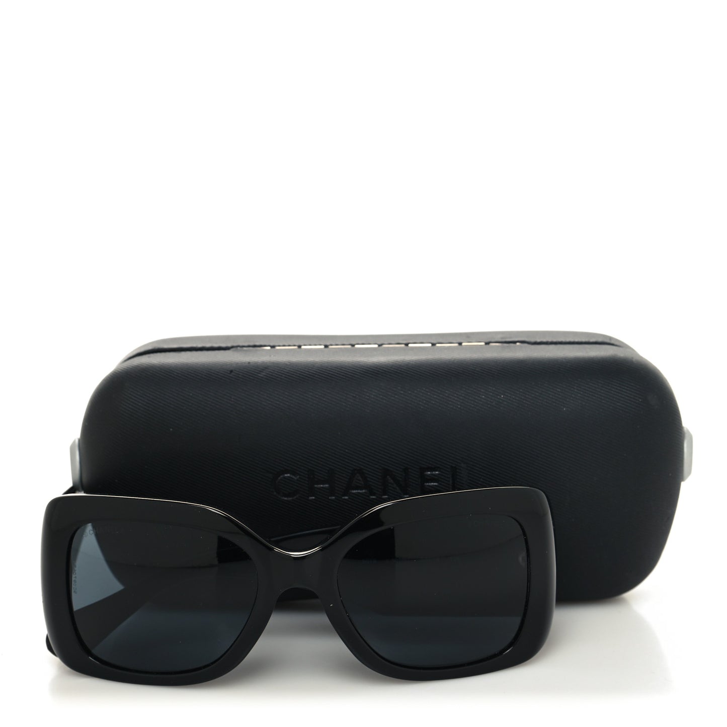 Acetate Quilted Sunglasses 5019 Black