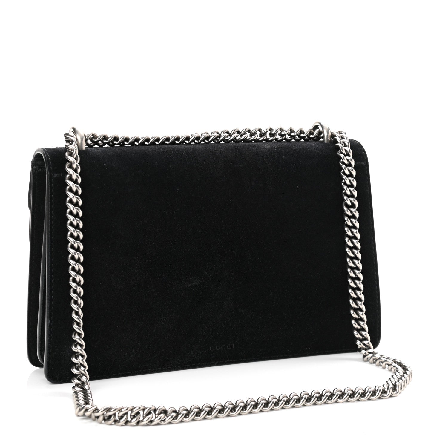 Gucci Suede Small Dionysus Shoulder Bag Black 2 of 9