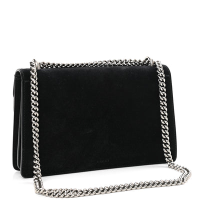 Gucci Suede Small Dionysus Shoulder Bag Black 2 of 9