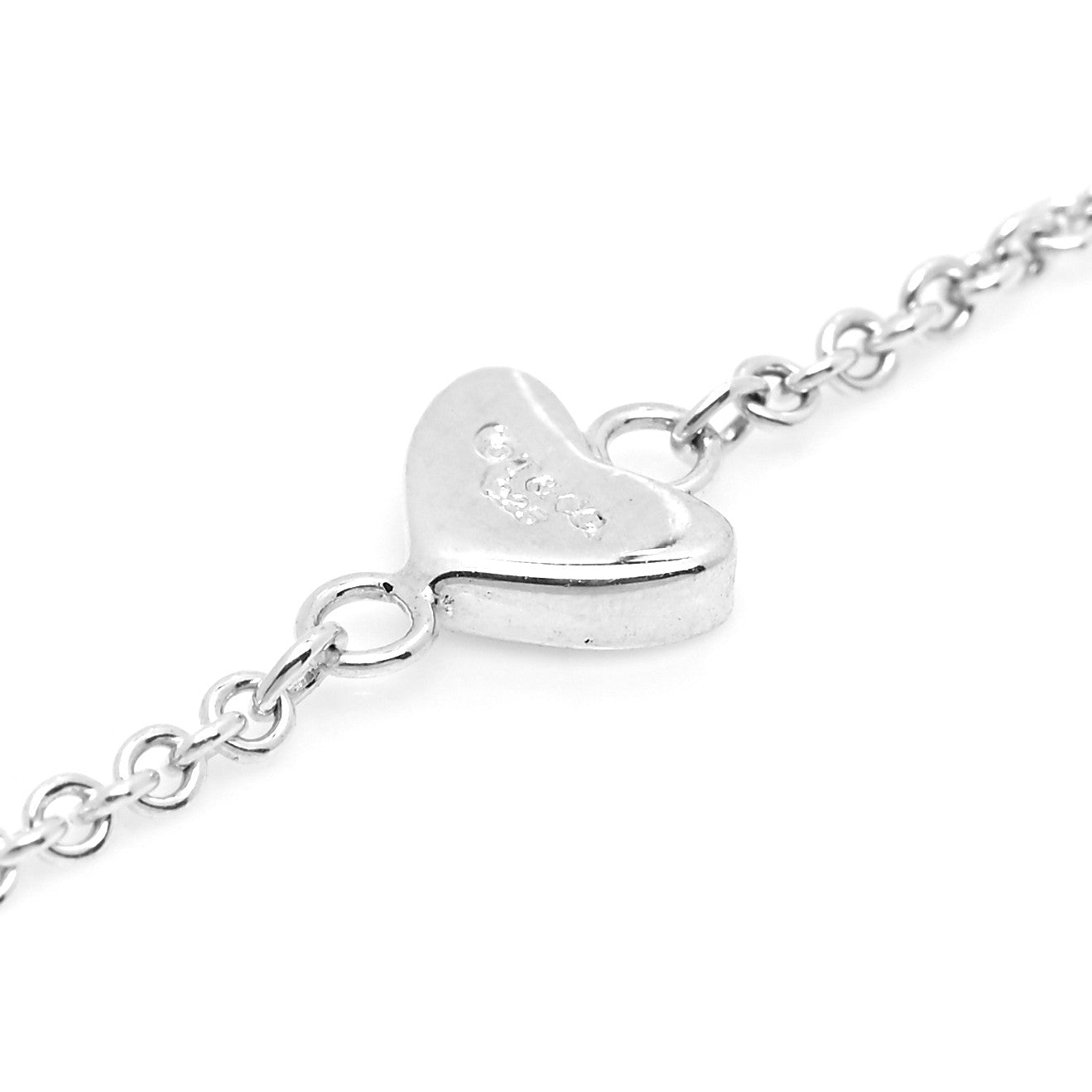 Sterling Silver Heart Lariat Necklace