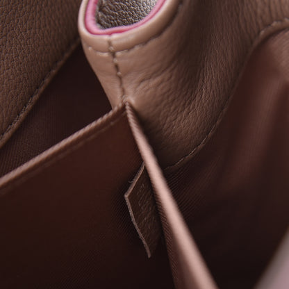 Louis Vuitton Soft Calfskin Lockme II Top Handle Taupe Glace 7 of 11