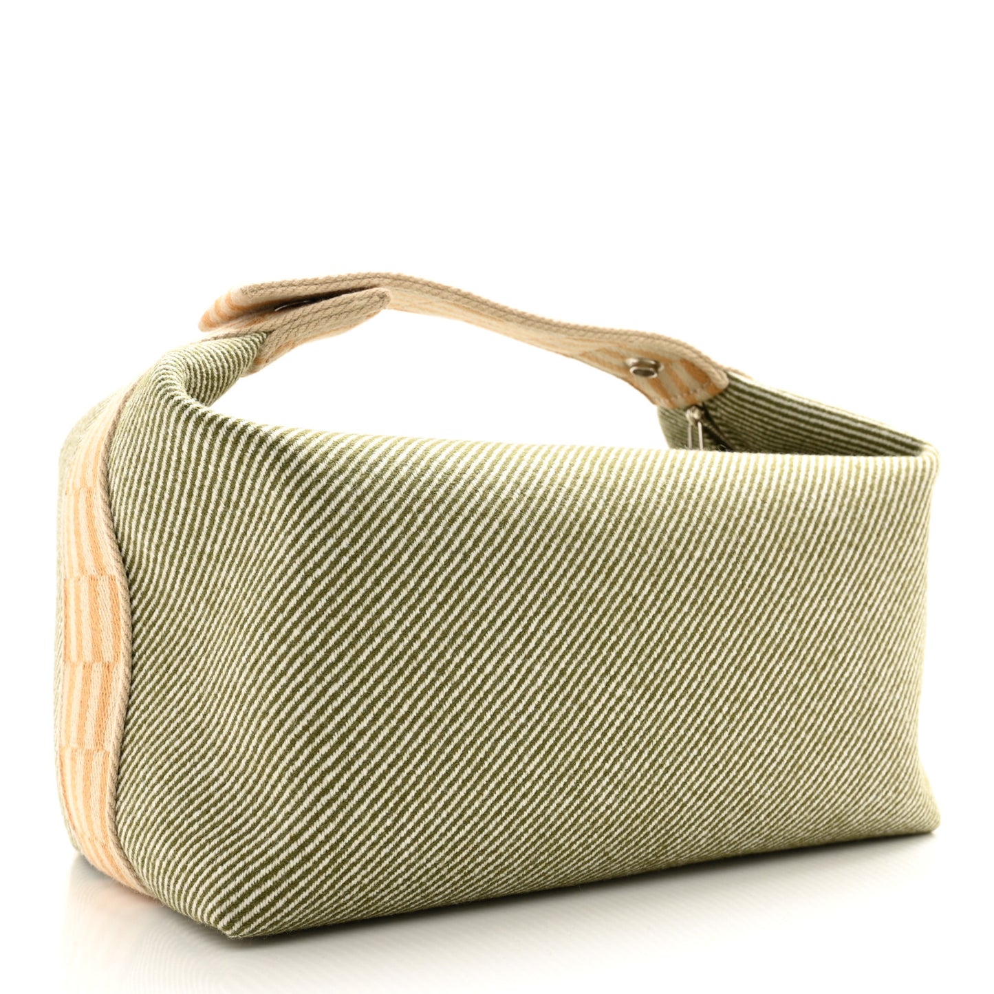 Wool Large Bride-A-Brac H Natte Pouch Vert Foret