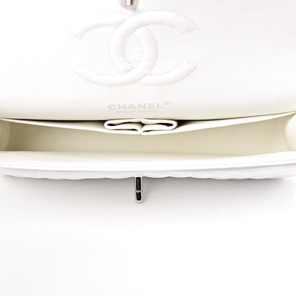 Chanel Caviar Quilted Medium Double Flap White 5 of 23
