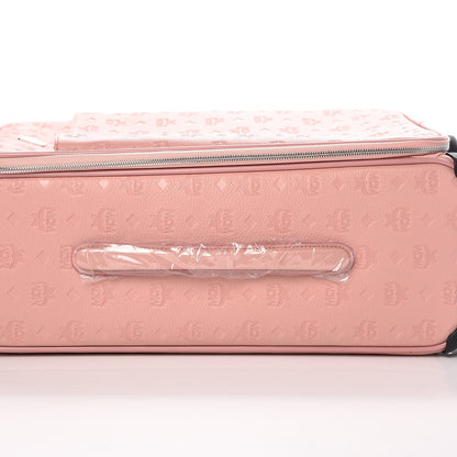 MCM Calfskin Ottomar Monogram Rolling Luggage Pink 8 of 8