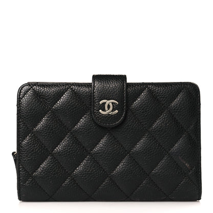 Chanel Caviar Quilted CC French Wallet Black 1 of 6