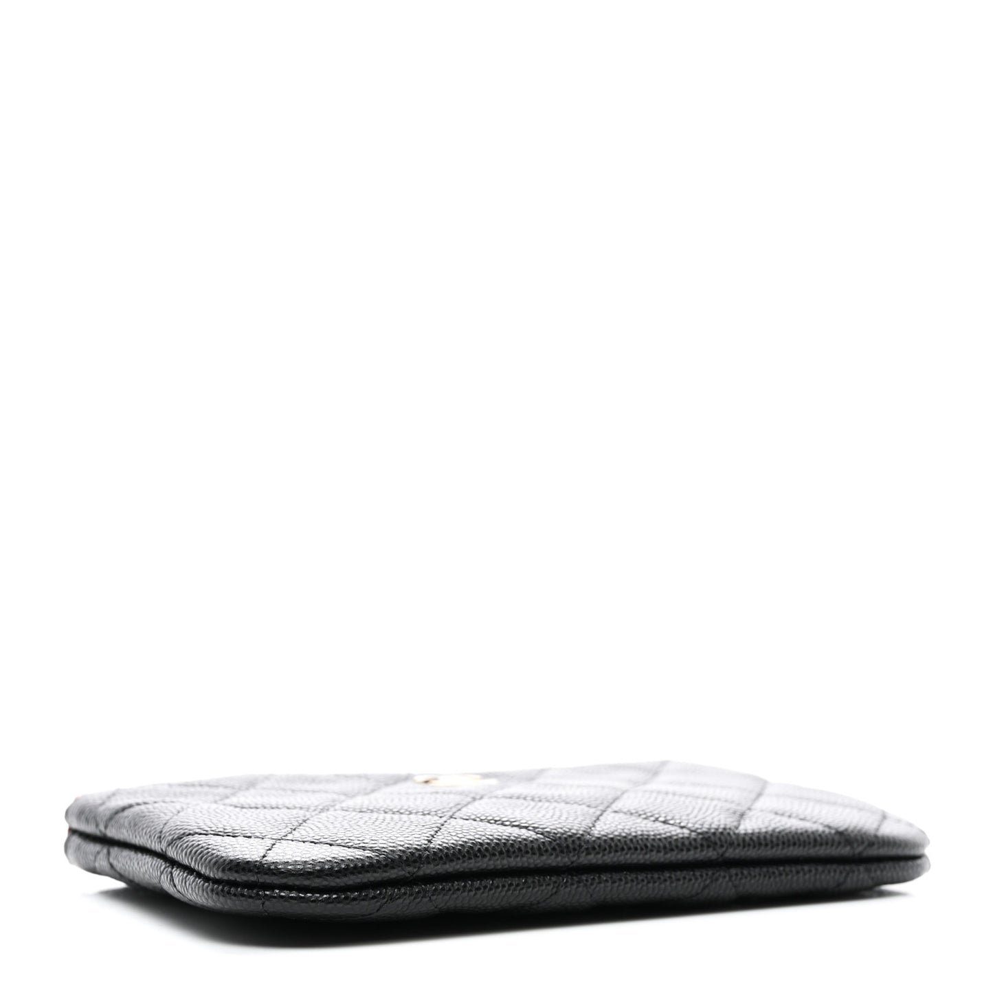 Caviar Quilted Small Pouch Black