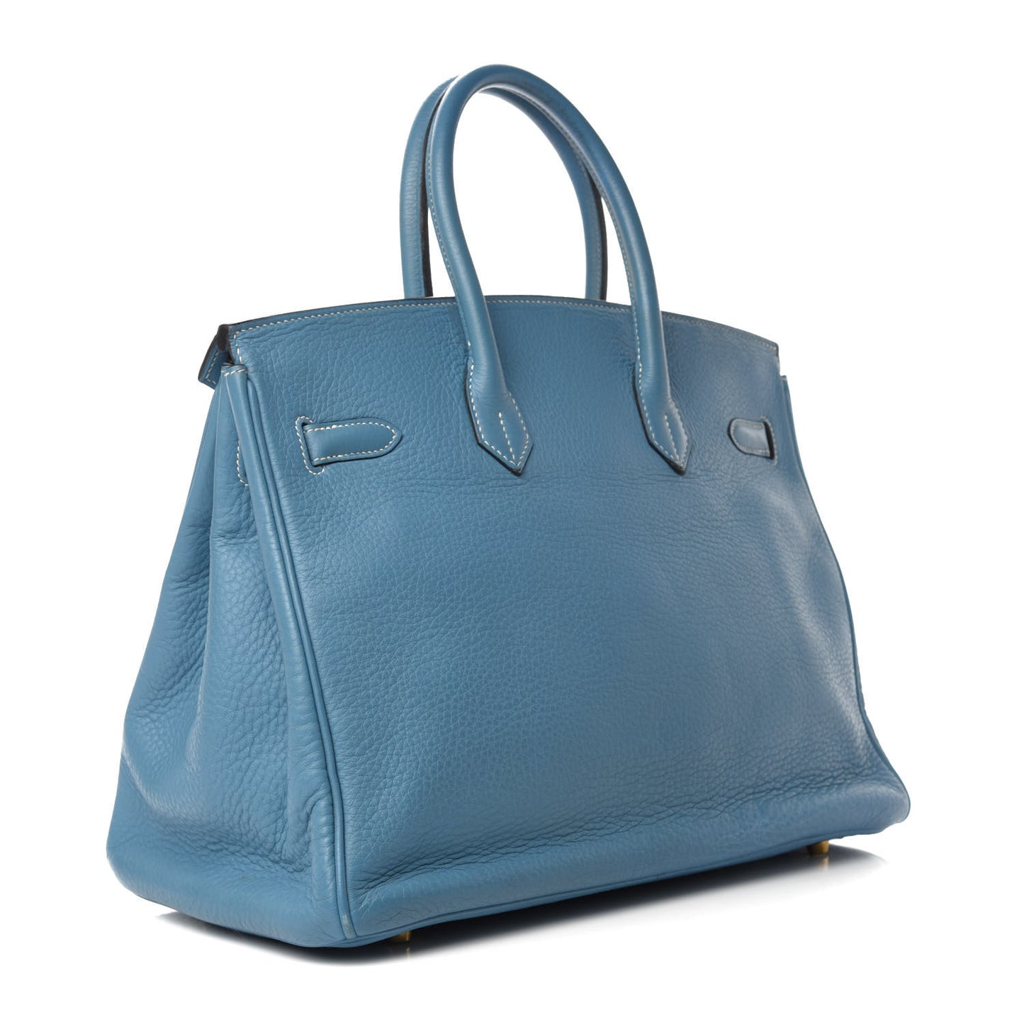Taurillon Clemence Birkin 35 Blue Jean