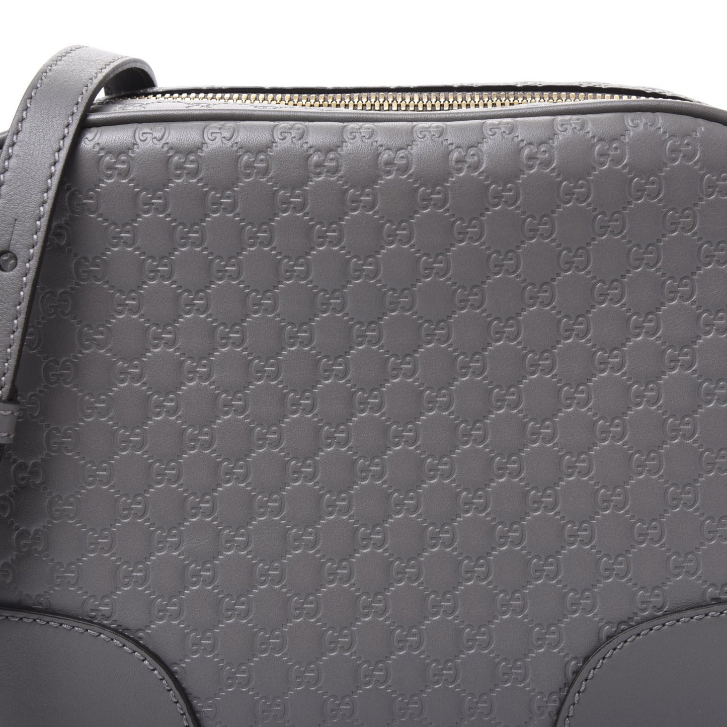 Microguccissima Mini Bree Messenger Bag Grey