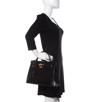 Hermes Box Kelly Sellier 32 Black 3 of 12