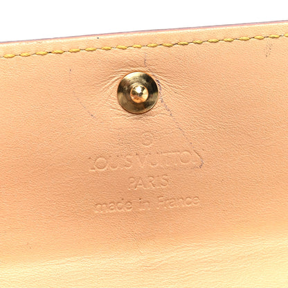 Louis Vuitton Monogram Cherry Blossom Porte-Monnaie Plat Coin Purse Pink 6 of 6
