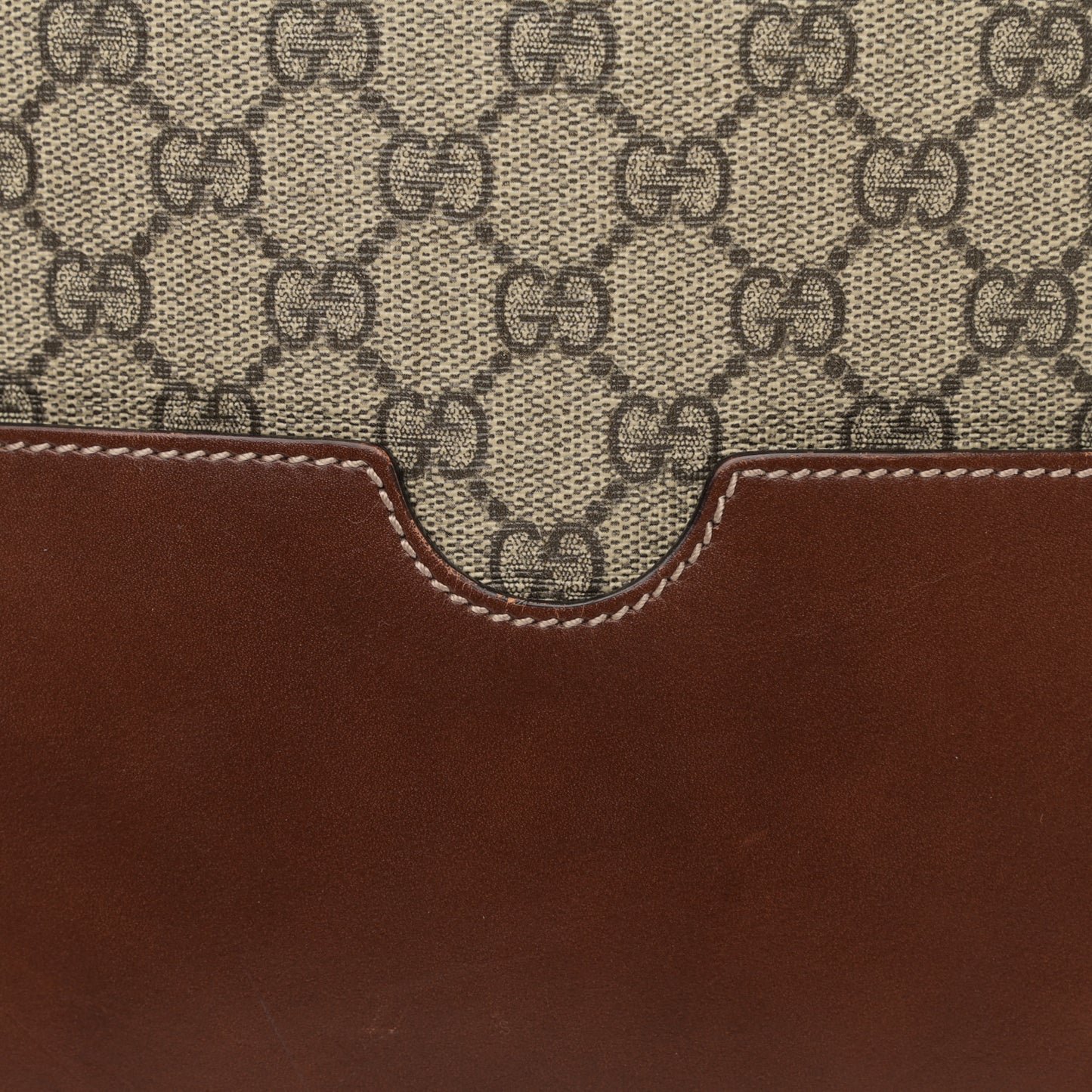 GG Supreme Monogram Linea A Hobo Brown