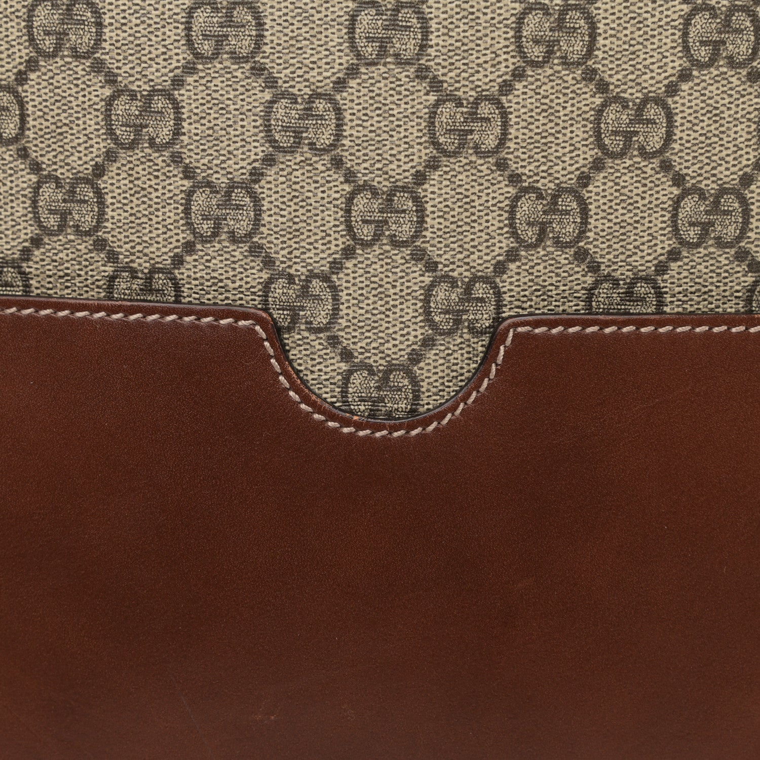 Gucci GG Supreme Monogram Linea A Hobo Brown 13 of 16