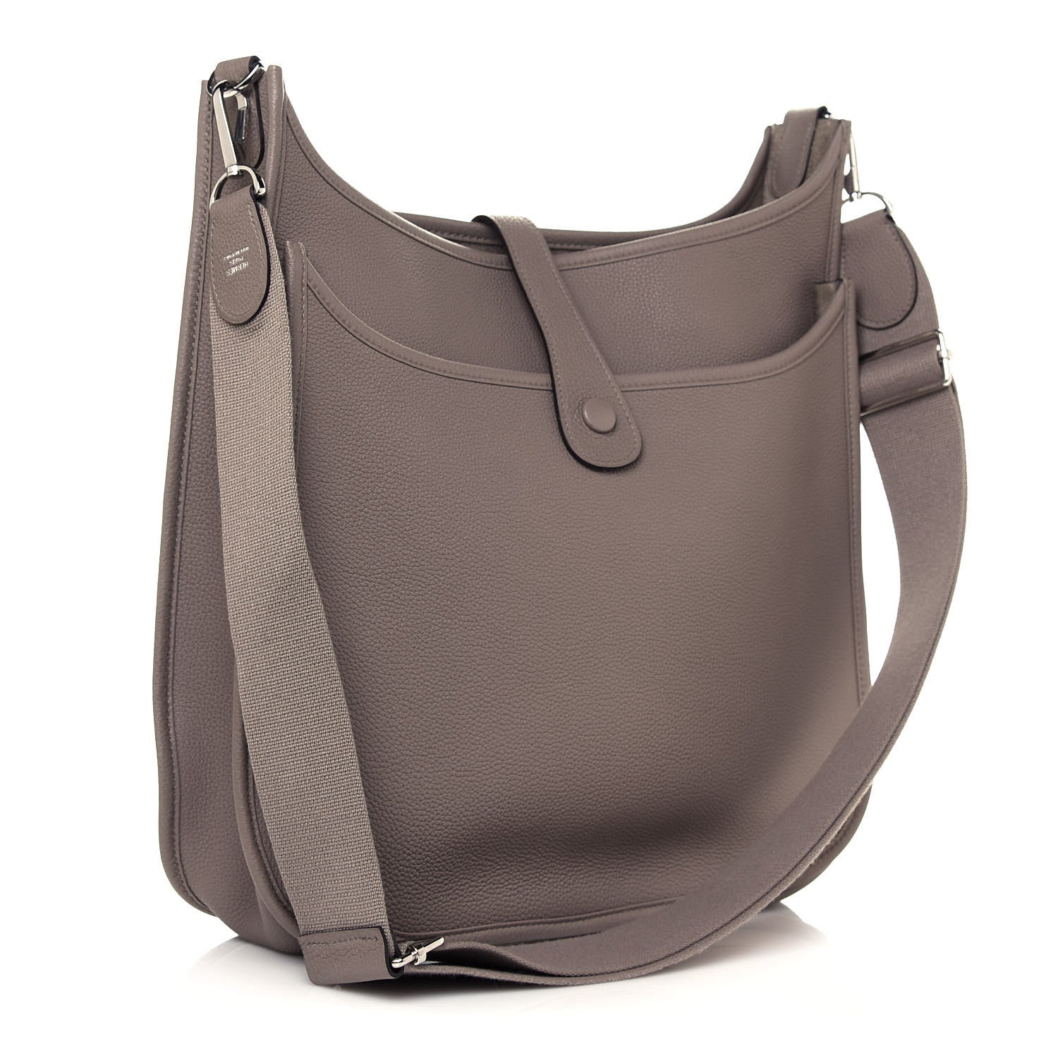 Hermes Taurillon Clemence Evelyne III GM Gris Asphalte 3 of 12