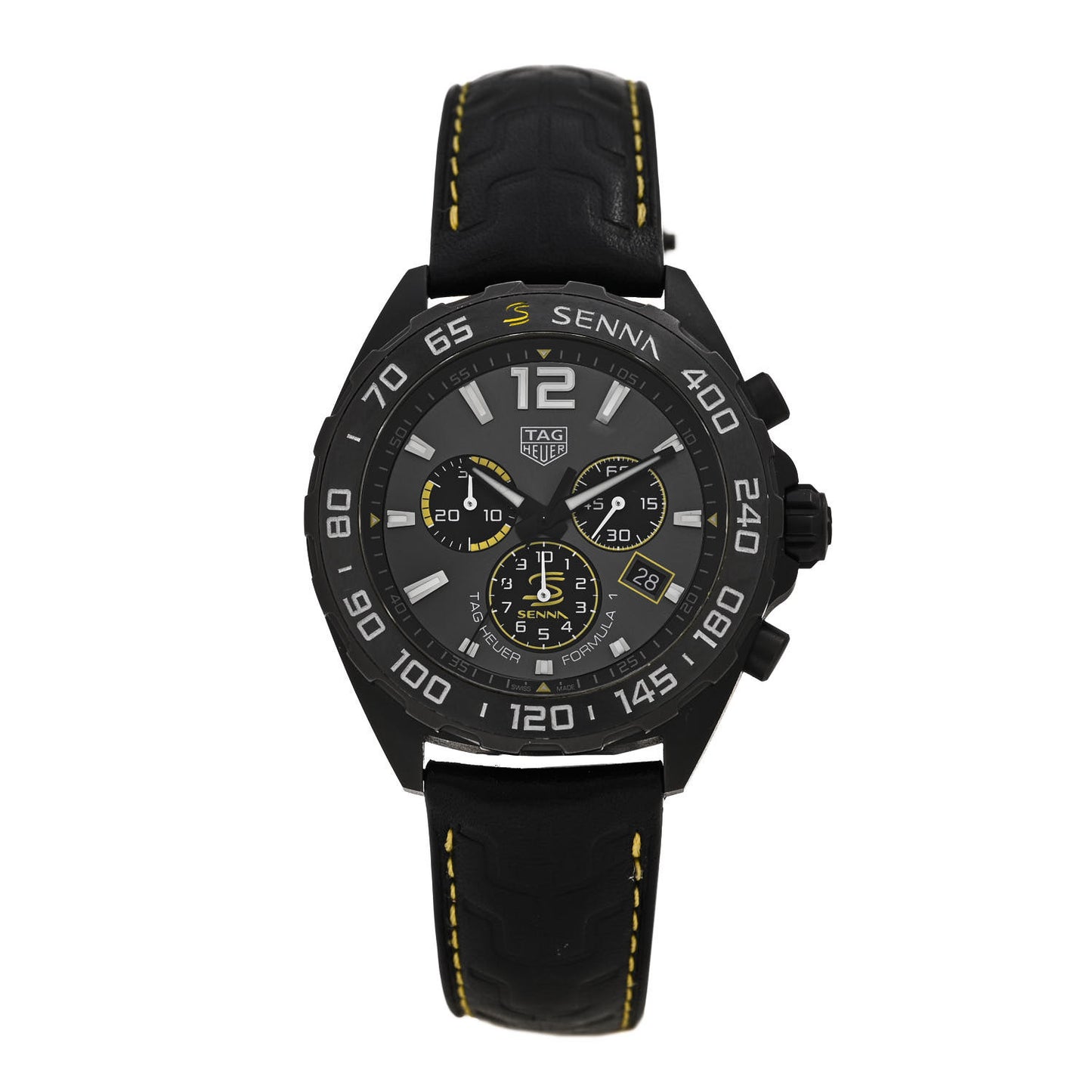 DLC Stainless Steel Alligator 43mm Formula 1 Quartz Watch Grey CAZ101AJ