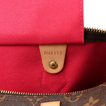 Louis Vuitton Monogram My LV Heritage Speedy 35 Fuchsia Blue Marine 7 of 10
