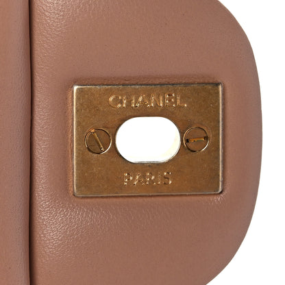 Chanel Lambskin Quilted Mini Top Handle Rectangular Flap Beige 8 of 12