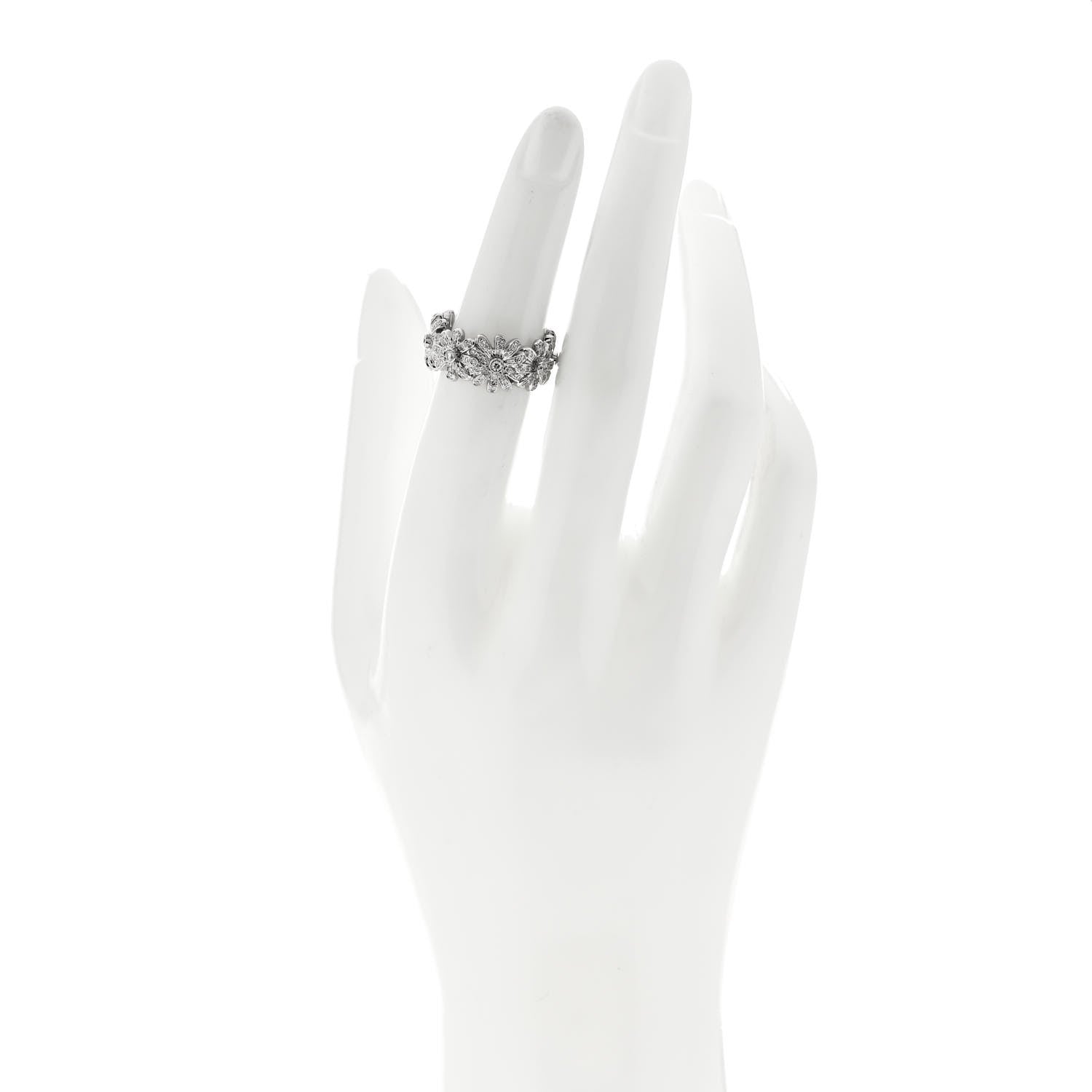 Tiffany Platinum Diamond Schlumberger Daisy Ring 52 6 2 of 6