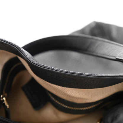 Gucci Pebbled Calfskin Medium Soho Shoulder Bag Black 11 of 16