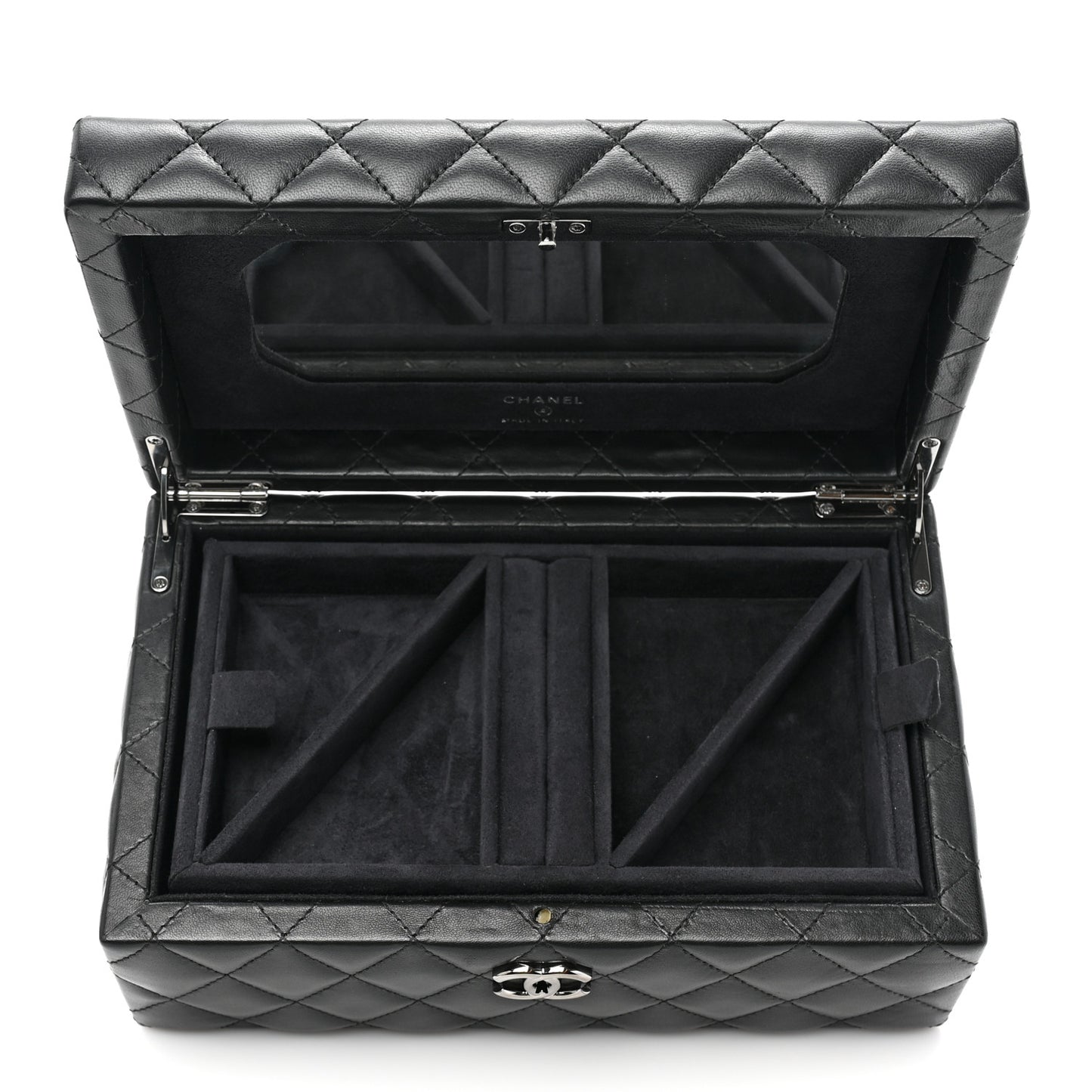 Lambskin Small Jewelry Box Black