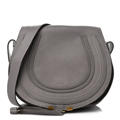 Chloe Calfskin Medium Marcie Round Crossbody Bag Cashmere Grey 1 of 12