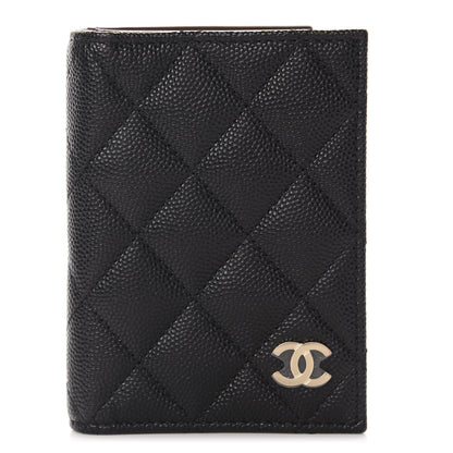 Chanel Caviar Quilted Card Holder Wallet Black 1 of 9