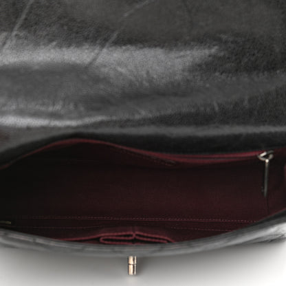 Chanel Crumpled Grained Calfskin Medium CC Crave Flap Black 4 of 9
