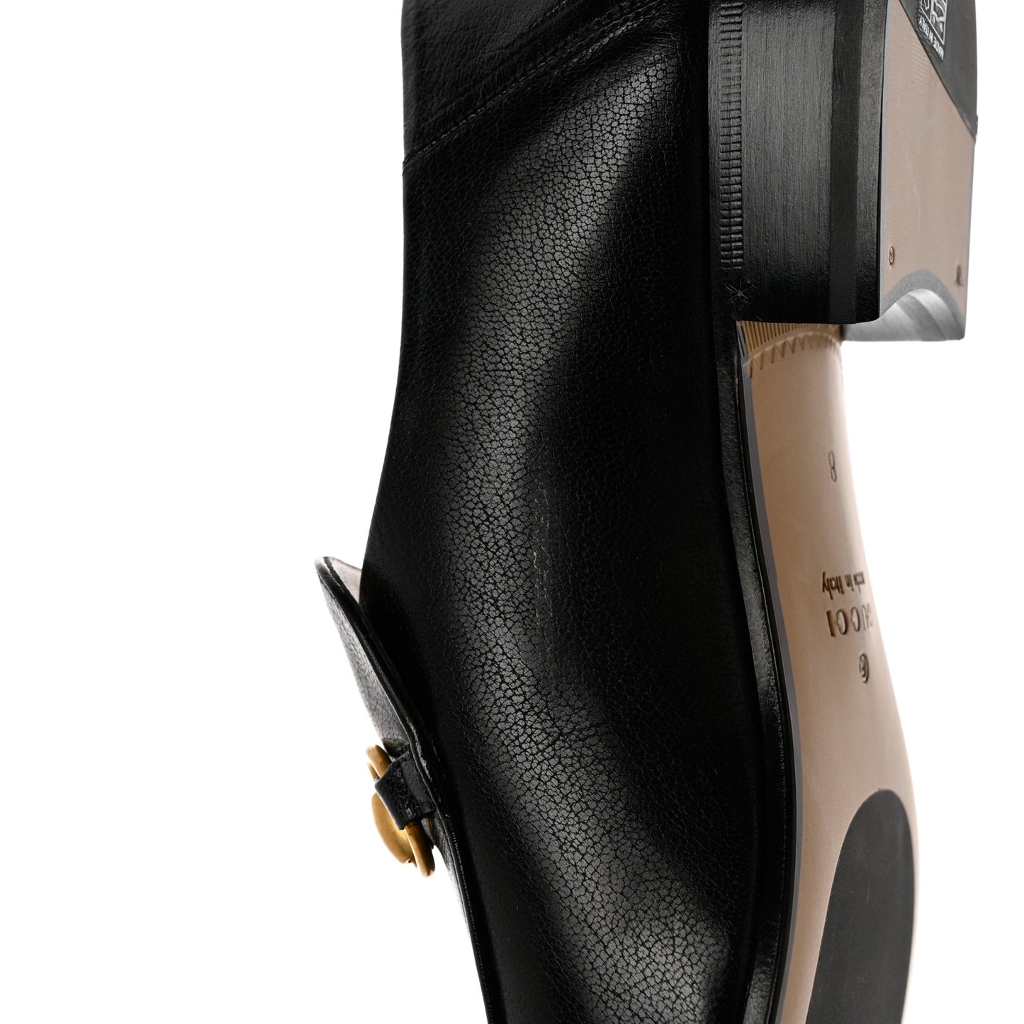 Goatskin Mens Horsebit Loafers 8 Black