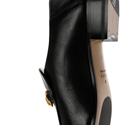 Gucci Goatskin Mens Horsebit Loafers 8 Black 9 of 13