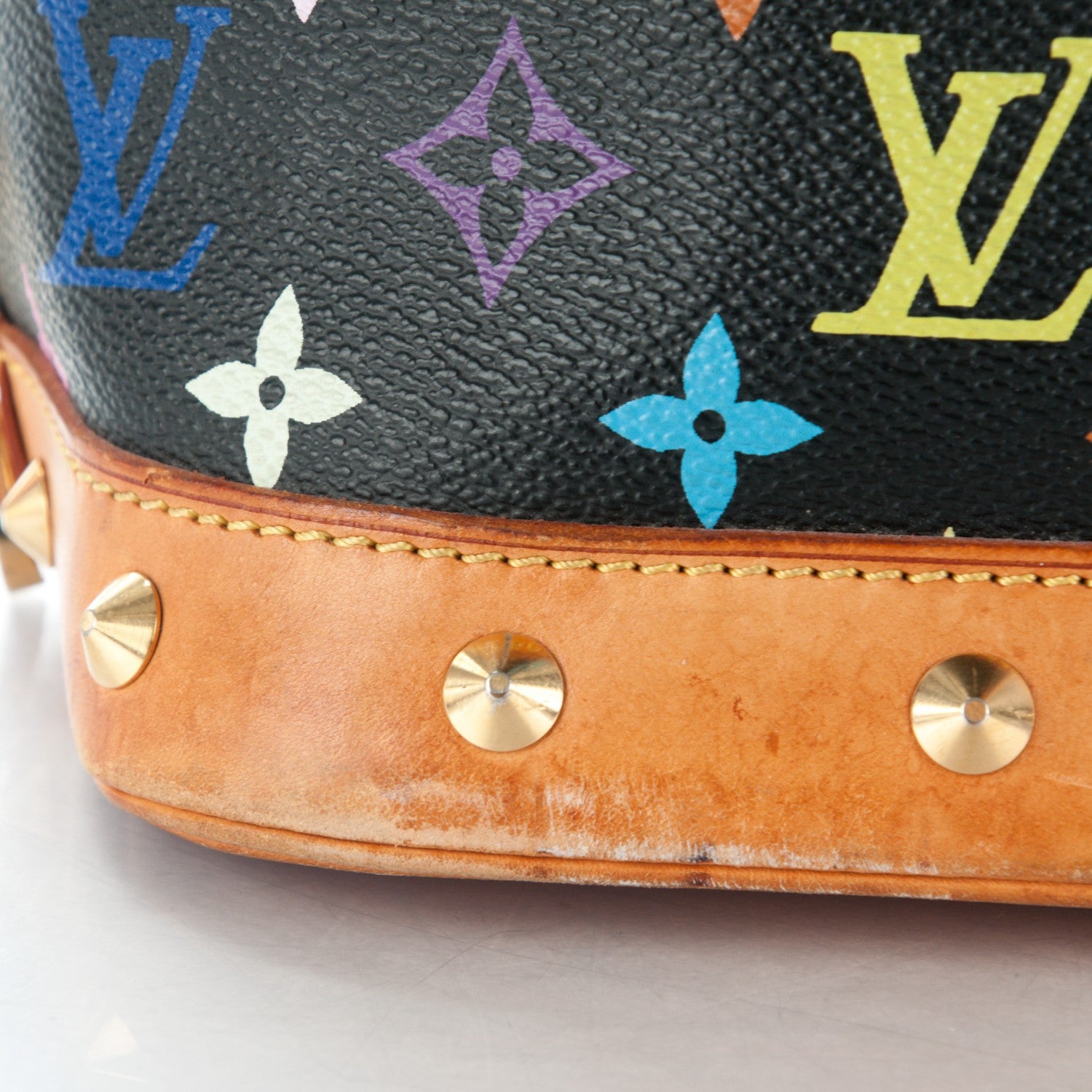 Louis Vuitton Monogram Multicolor Alma Black 10 of 12