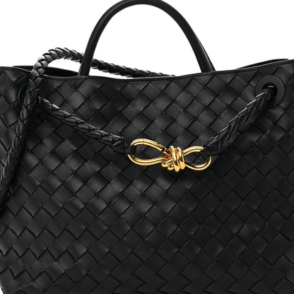 Bottega Veneta Nappa Intrecciato Medium Andiamo Shoulder Bag Black 8 of 10