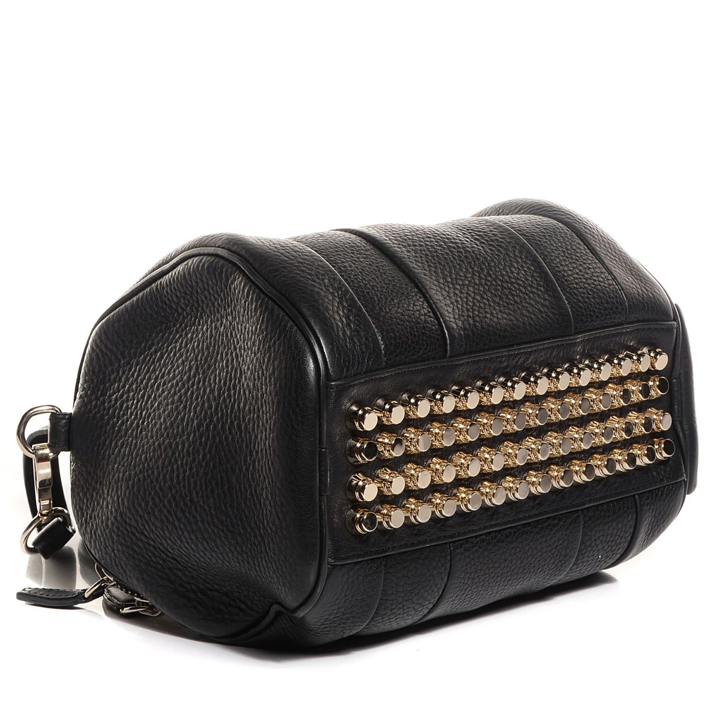 Pebbled Lambskin Rockie Black Silver Hardware