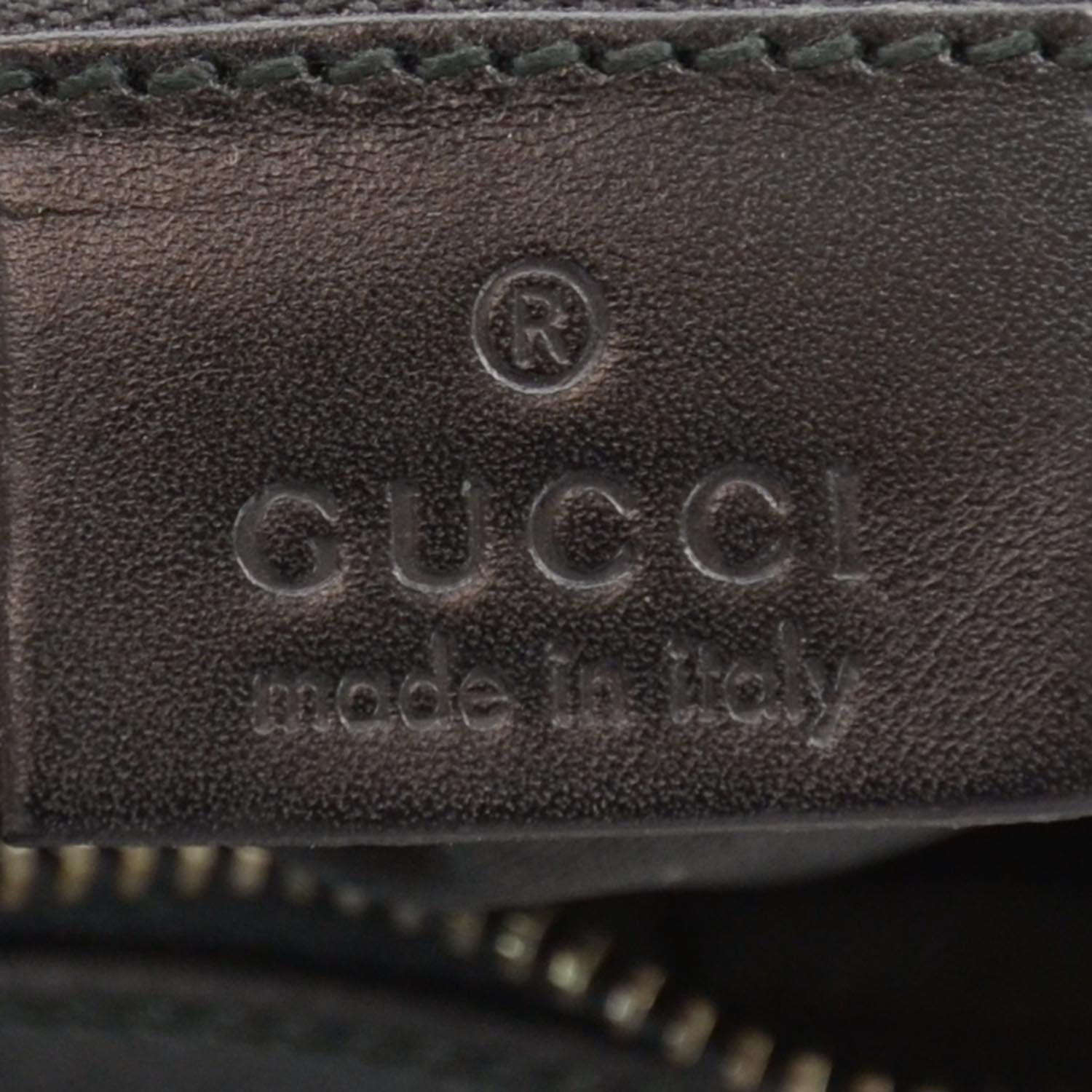 Gucci Monogram Canvas Messenger Bag Black 5 of 8