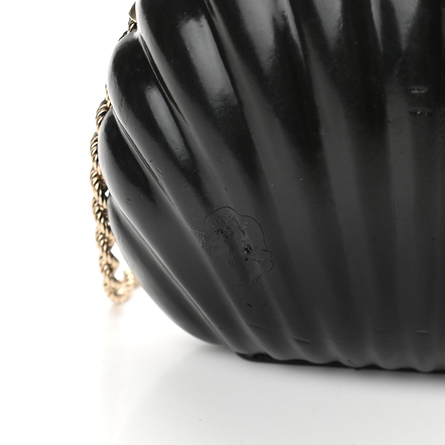 Vinyl Saint Tropez Evening Clutch Black